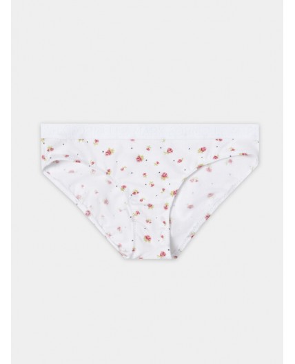 Трусы цветочки на белоснежном