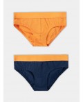 Трусы синий +оранжевый