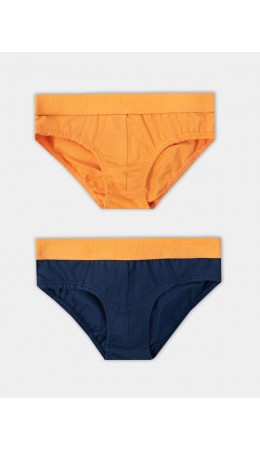 Трусы синий +оранжевый