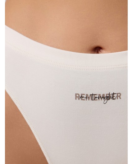 Трусы молочно -розовый +печать