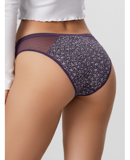 Трусы узор на фиолетовом