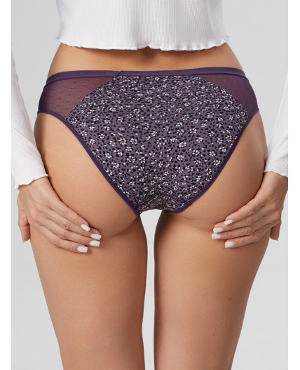 Трусы узор на фиолетовом