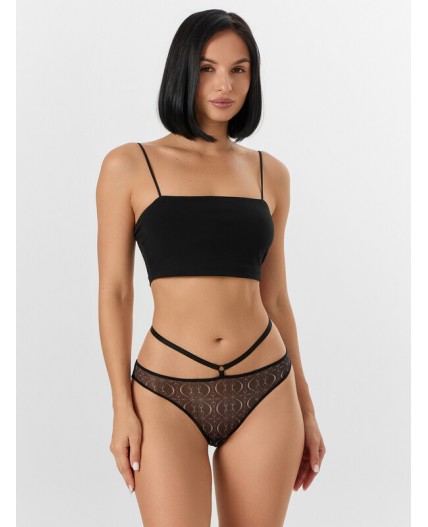 Трусы узор на черном