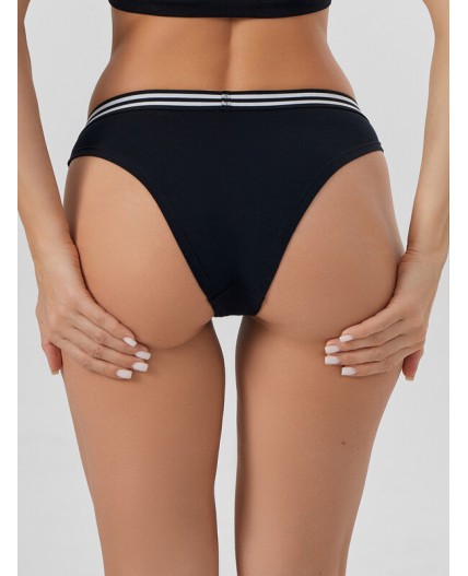 Трусы черный +печать