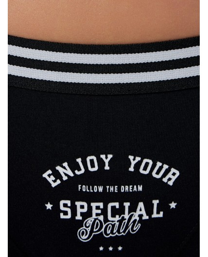 Трусы черный +печать