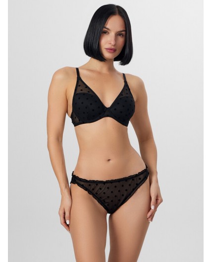 Трусы горох на черном