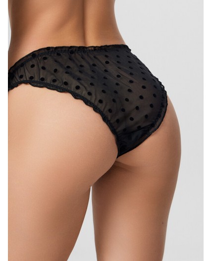 Трусы горох на черном