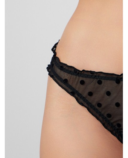 Трусы горох на черном