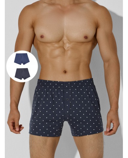 Трусы звездочки на т.сером +звездочки на джинсовом