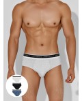 Трусы серый меланж 4306-А +шторм +черный