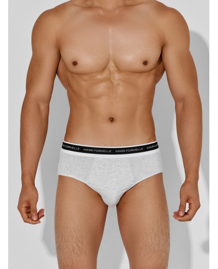 Трусы серый меланж 4306-А +шторм +черный