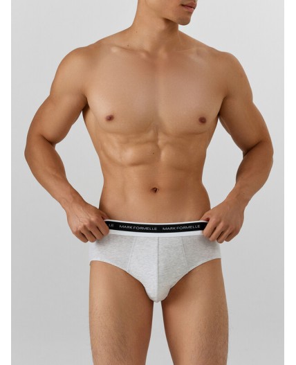 Трусы серый меланж 4306-А +шторм +черный