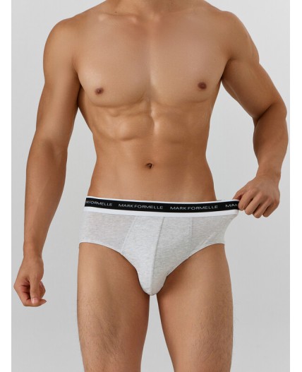 Трусы серый меланж 4306-А +шторм +черный