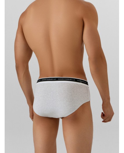 Трусы серый меланж 4306-А +шторм +черный