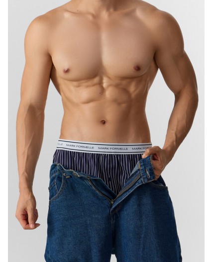 Трусы св.голубая полоска на т.синем