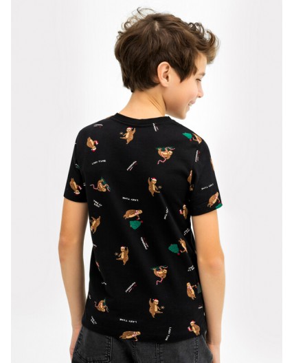 Футболка ленивцы на черном