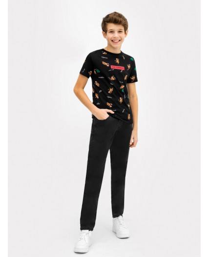 Футболка ленивцы на черном