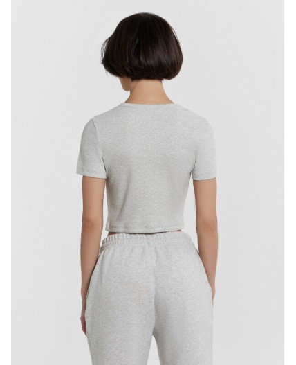 Футболка серый меланж 4306-А