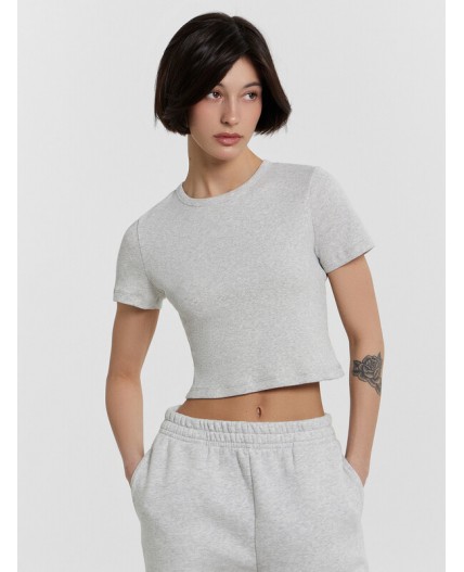 Футболка серый меланж 4306-А