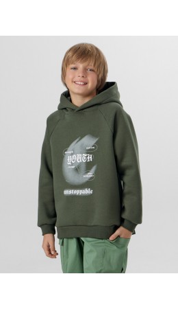 Худи хаки +печать1