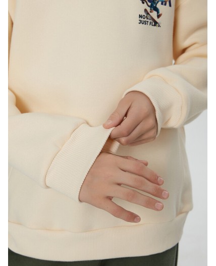 Худи топленое молоко +печать