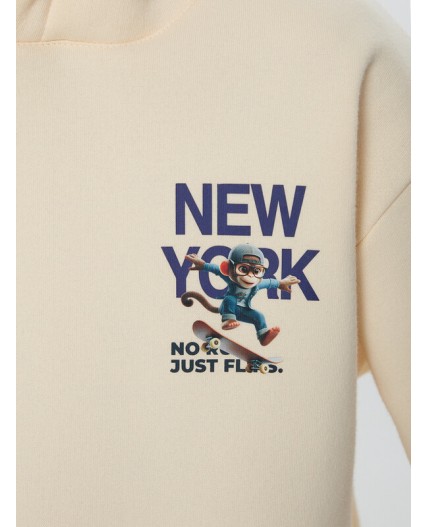 Худи топленое молоко +печать