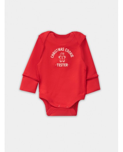 Боди огненный красный +печеньки на сл.масле