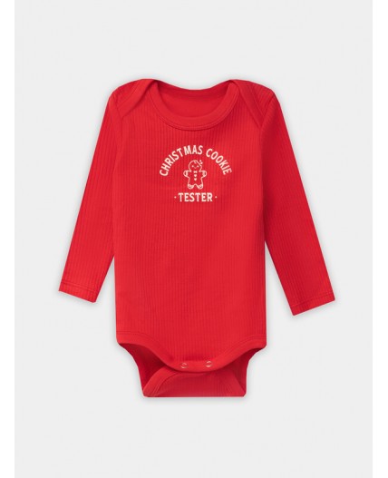 Боди огненный красный +печеньки на сл.масле