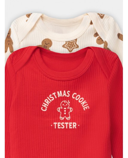 Боди огненный красный +печеньки на сл.масле