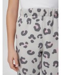 Брюки леопард на св.сером