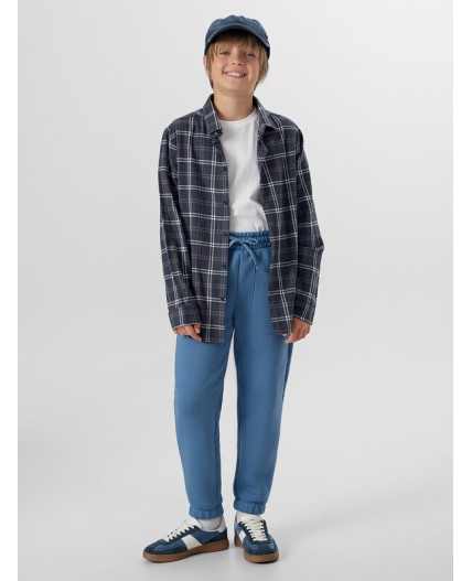 Брюки пыльный синий