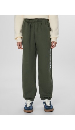 Брюки хаки +печать1