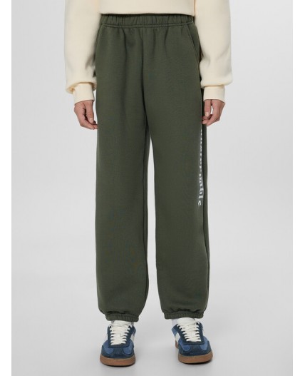 Брюки хаки +печать1