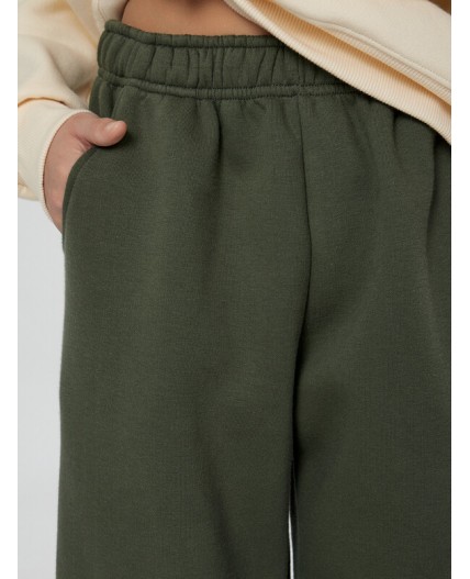 Брюки хаки +печать1