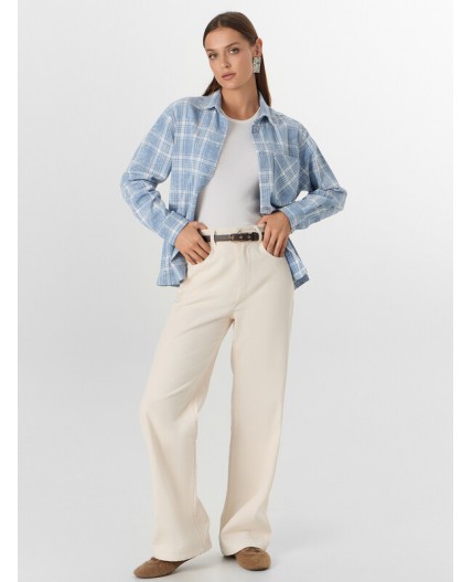 Брюки молочный