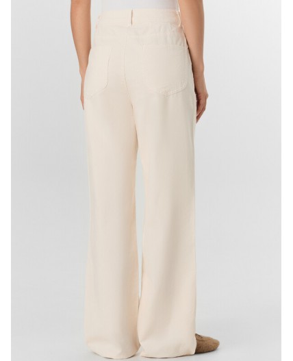 Брюки молочный