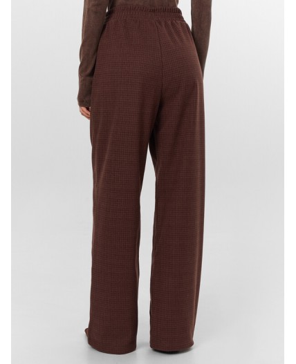 Брюки шоколадная клетка
