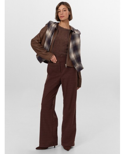 Брюки шоколадная клетка