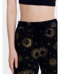 Брюки домашние созвездия на черном