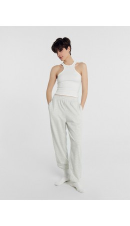 Брюки серый меланж 4306-А