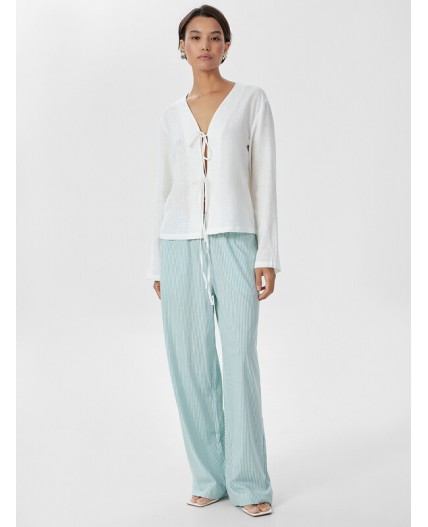 Брюки полоска на мяте