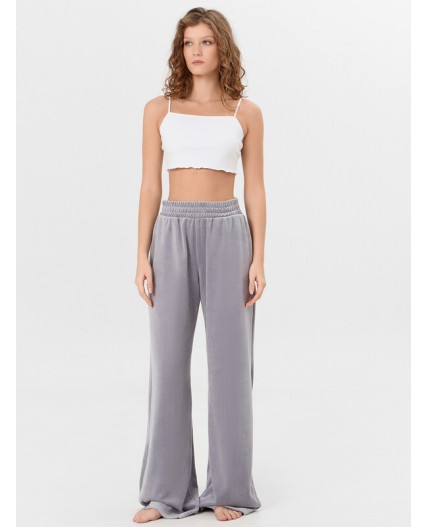 Брюки серебристо -серый