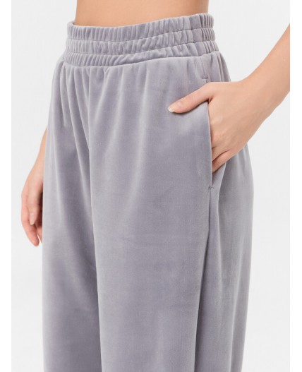 Брюки серебристо -серый