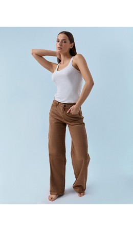 Джинсы терракота