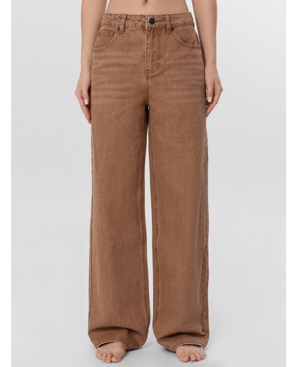 Джинсы терракота