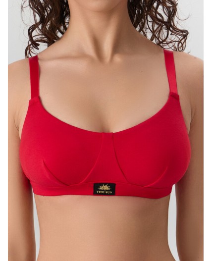 Бюстгальтер красный