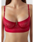 Бюстгальтер темно-алая роза