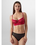 Бюстгальтер темно-алая роза