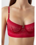 Бюстгальтер темно-алая роза