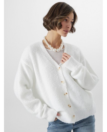 Кардиган молочный